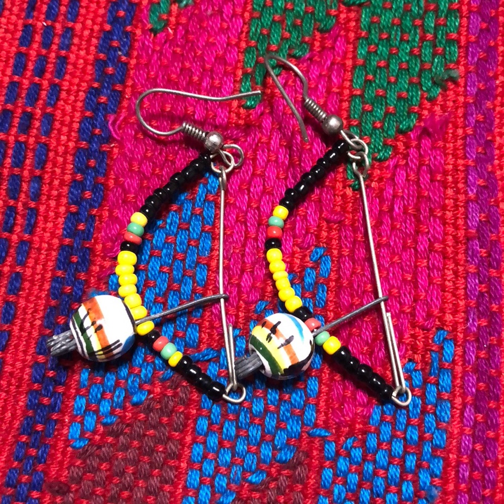 Brazilian berimbau earrings! Used in capoeira!